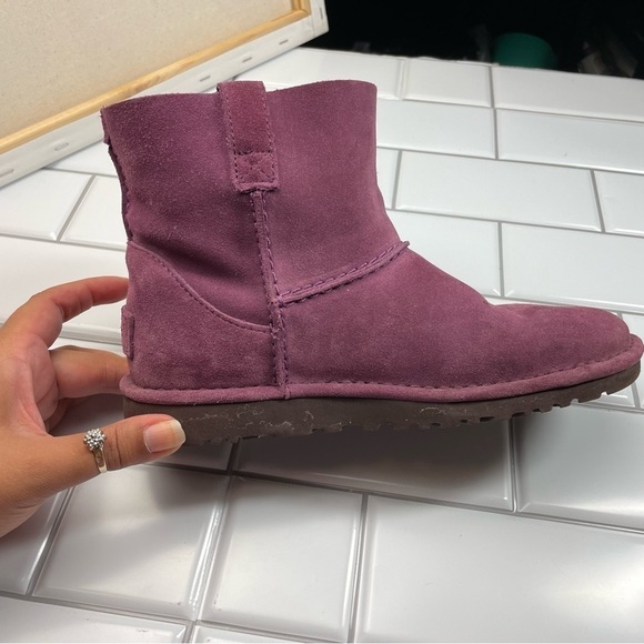 UGG Unlined Classic Mini PURPLE Treadlite BOOTS - Picture 3 of 14